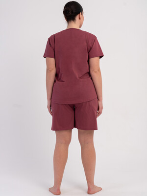 Купить Комплект женский из футболки и шорт VIENETTA 6020280000 в Украина в Lingerie.ua - Одяг для дому та відпочинку, Фото 3