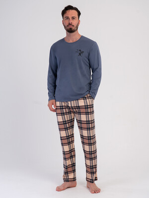 Купить Хлопковый домашний костюм (лонгслив + брюки) VIENETTA MAN 6030145505 в Украина