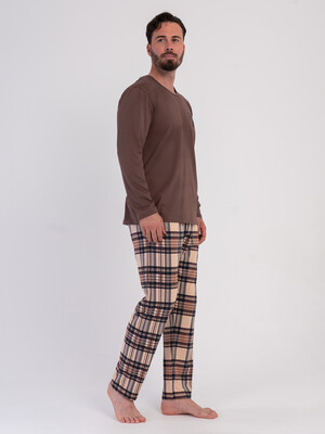 Купить Хлопковый домашний костюм (лонгслив + брюки) VIENETTA MAN 6030145505 в Украина в Lingerie.ua - Одяг для дому та відпочинку, Фото 2