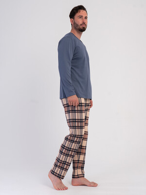 Купить Хлопковый домашний костюм (лонгслив + брюки) VIENETTA MAN 6030145505 в Украина в Lingerie.ua - Одяг для дому та відпочинку, Фото 8