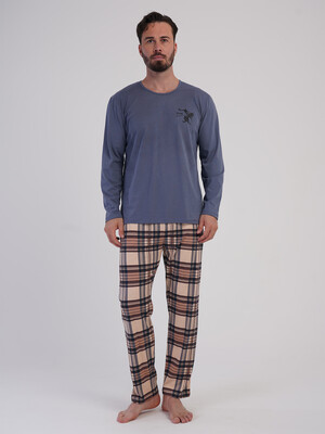 Купить Хлопковый домашний костюм (лонгслив + брюки) VIENETTA MAN 6030145505 в Украина в Lingerie.ua - Одяг для дому та відпочинку, Фото 7