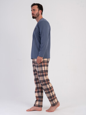 Купить Хлопковый домашний костюм (лонгслив + брюки) VIENETTA MAN 6030145505 в Украина в Lingerie.ua - Одяг для дому та відпочинку, Фото 6