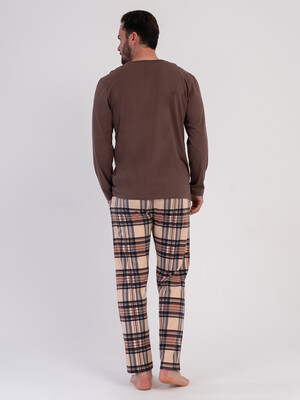 Купить Хлопковый домашний костюм (лонгслив + брюки) VIENETTA MAN 6030145505 в Украина в Lingerie.ua - Одяг для дому та відпочинку, Фото 3