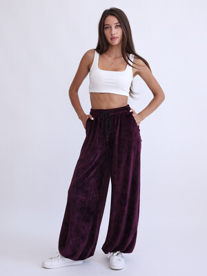 Купить Велюровые брюки широкие женские LINGERIE 170889 в Украина в Lingerie.ua - Одяг для дому та відпочинку, Фото 12