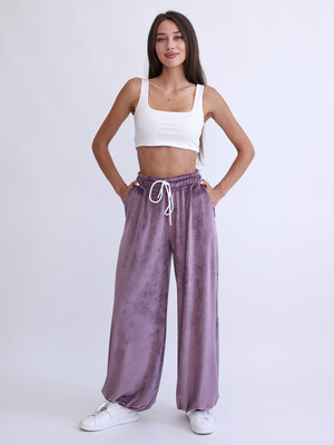 Купить Велюровые брюки широкие женские LINGERIE 170889 в Украина в Lingerie.ua - Одяг для дому та відпочинку, Фото 3
