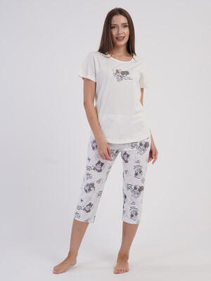 Купить Хлопковый комплект с коротким рукавом VIENETTA 6060747653 в Украина в Lingerie.ua - Одяг для дому та відпочинку, Фото 6