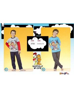 Пижама для мальчиков детская GARFIELD 3708