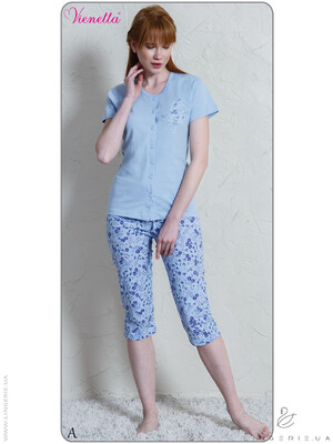 Хлопковый комплект с бриджами VIENETTA 6110014698