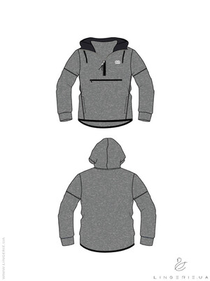 Купить Худі чоловіче AXXEL W707 в Украина в Lingerie.ua - Одяг для дому та відпочинку, Фото 2