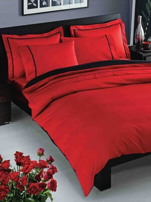 Купить Двуспальный комплект постельного белья TAC Saten Delux Prestige в Украина в Lingerie.ua - Одяг для дому та відпочинку, Фото 1