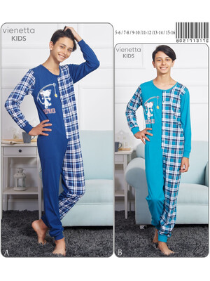 Купить Хлопковая пижама кигуруми для мальчика VIENETTA 8021713176 в Украина