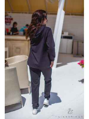 Купить Костюм жіночий великого розміру з куртки та брюк LINGERIE 170337 в Украина в Lingerie.ua - Одяг для дому та відпочинку, Фото 2