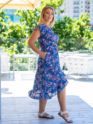 Купить Льняное платье на запах LINGERIE 170443 в Украина в Lingerie.ua - Одяг для дому та відпочинку, Фото 4