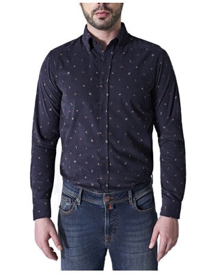 Купить Рубашка мужская FORMENTI FW-5026 хлопок Albini в Украина в Lingerie.ua - Одяг для дому та відпочинку, Фото 5