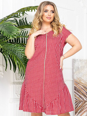 Купить Хлопковый халат на молнии с коротким рукавом LINGERIE 170541  в Украина в Lingerie.ua - Одяг для дому та відпочинку, Фото 10