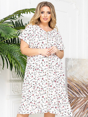 Купить Хлопковый халат на молнии с коротким рукавом LINGERIE 170541  в Украина в Lingerie.ua - Одяг для дому та відпочинку, Фото 7