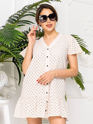 Купить Сукня з бавовняної прошви на ґудзиках LINGERIE 170543 в Украина в Lingerie.ua - Одяг для дому та відпочинку, Фото 7