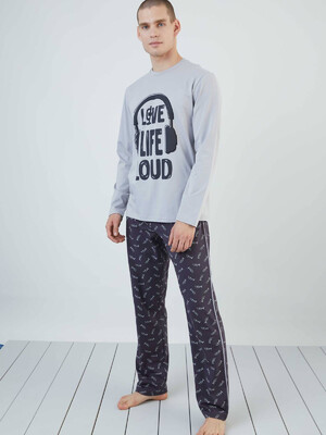 Купить Хлопковый комплект с длинным рукавом SEVIM 9250 в Украина в Lingerie.ua - Одяг для дому та відпочинку, Фото 3