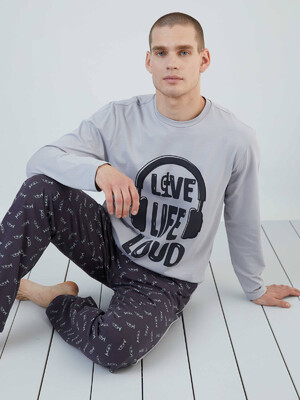 Купить Хлопковый комплект с длинным рукавом SEVIM 9250 в Украина в Lingerie.ua - Одяг для дому та відпочинку, Фото 4