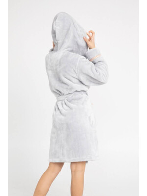 Купить Теплый плюшевый халат с капюшоном COCOON E06-5461 в Украина в Lingerie.ua - Одяг для дому та відпочинку, Фото 6