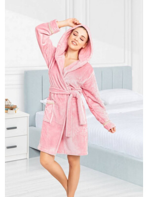 Купить Теплый плюшевый халат с капюшоном COCOON E06-5461 в Украина в Lingerie.ua - Одяг для дому та відпочинку, Фото 7