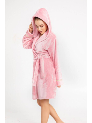Купить Теплый плюшевый халат с капюшоном COCOON E06-5461 в Украина в Lingerie.ua - Одяг для дому та відпочинку, Фото 8