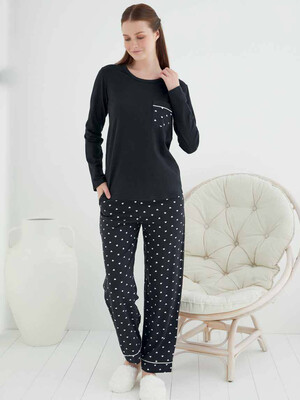 Купить Хлопковый домашний комплект с длинным рукавом SWEET HEART 8090 в Украина