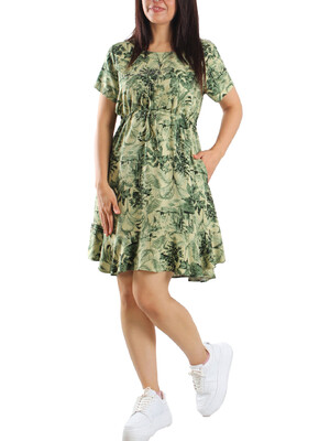 Купить Платье из вискозы с оригинальным принтом JEN 02208 в Украина