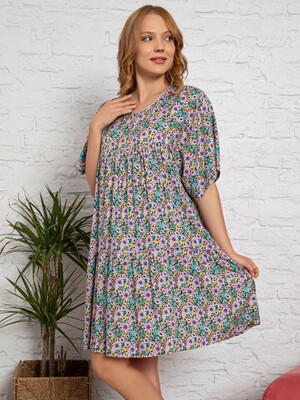 Купить Платье из вискозы свободного покроя COCOON J1-1017 в Украина в Lingerie.ua - Одяг для дому та відпочинку, Фото 2