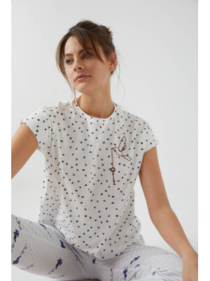 Купить Хлопковый комплект с капри HAYS 750019 в Украина в Lingerie.ua - Одяг для дому та відпочинку, Фото 2