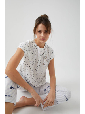 Купить Хлопковый комплект с капри HAYS 750019 в Украина в Lingerie.ua - Одяг для дому та відпочинку, Фото 3