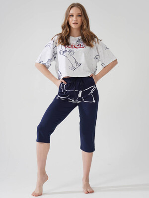 Купить Хлопковый костюм с капри VIENETTA 1090880690 в Украина