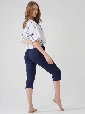 Купить Хлопковый костюм с капри VIENETTA 1090880690 в Украина в Lingerie.ua - Одяг для дому та відпочинку, Фото 3