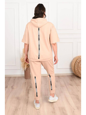 Купить Костюм женский спорт ADROM 3359 худи с коротким рукавом на молнии и джоггеры в Украина в Lingerie.ua - Одяг для дому та відпочинку, Фото 3