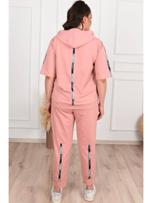 Купить Костюм женский спорт ADROM 3359 худи с коротким рукавом на молнии и джоггеры в Украина в Lingerie.ua - Одяг для дому та відпочинку, Фото 4