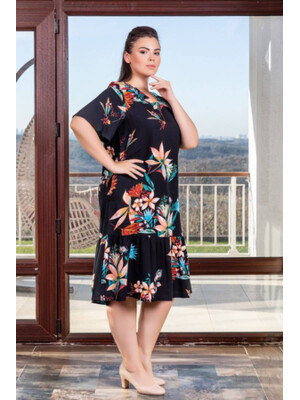 Купить Платье летнее из вискозы с оборкой COCOON J2-2398 в Украина в Lingerie.ua - Одяг для дому та відпочинку, Фото 3