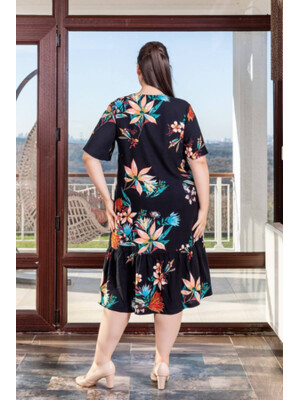 Купить Платье летнее из вискозы с оборкой COCOON J2-2398 в Украина в Lingerie.ua - Одяг для дому та відпочинку, Фото 4