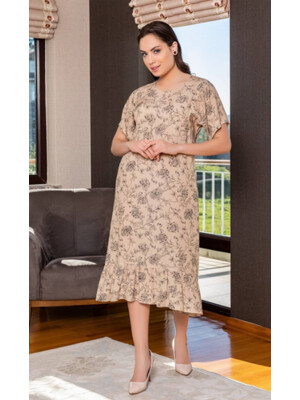 Купить Платье из вискозы летнее с оборкой COCOON J2-2329 в Украина