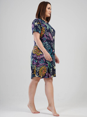 Купить Туника с коротким рукавом из вискозы VIENETTA 1110980333 в Украина в Lingerie.ua - Одяг для дому та відпочинку, Фото 4