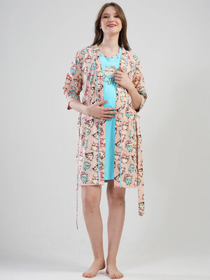 Комплект из ночной сорочки и халата VIENETTA 1120520034