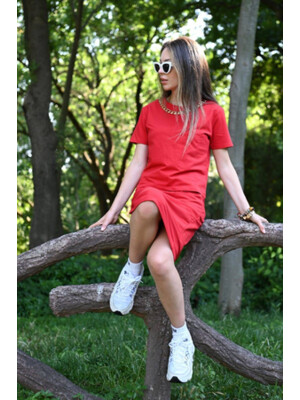 Купить Костюм  ADROM 3381 футболка и юбка из хлопкового трикотажа в Украина