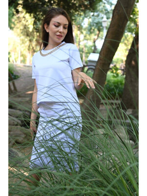 Купить Костюм  ADROM 3381 футболка и юбка из хлопкового трикотажа в Украина в Lingerie.ua - Одяг для дому та відпочинку, Фото 5