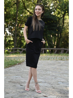 Купить Костюм  ADROM 3381 футболка и юбка из хлопкового трикотажа в Украина в Lingerie.ua - Одяг для дому та відпочинку, Фото 8