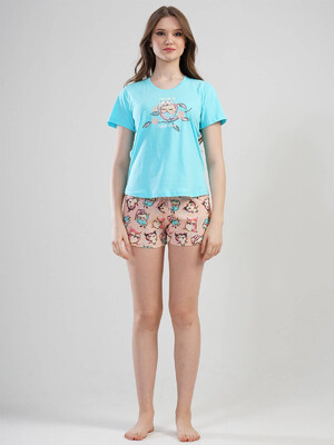 Купить Хлопковый комплект с шортами VIENETTA 1120470034 в Украина в Lingerie.ua - Одяг для дому та відпочинку, Фото 3