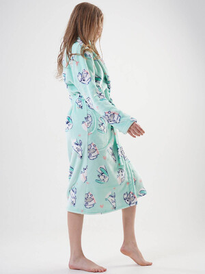 Купить Тёплый женский халат из велсофта VIENETTA 2020900267 в Украина в Lingerie.ua - Одяг для дому та відпочинку, Фото 2