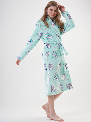 Купить Тёплый женский халат из велсофта VIENETTA 2020900267 в Украина в Lingerie.ua - Одяг для дому та відпочинку, Фото 4