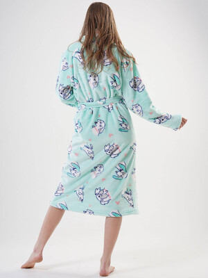 Купить Тёплый женский халат из велсофта VIENETTA 2020900267 в Украина в Lingerie.ua - Одяг для дому та відпочинку, Фото 5