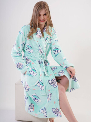 Купить Тёплый женский халат из велсофта VIENETTA 2020900267 в Украина в Lingerie.ua - Одяг для дому та відпочинку, Фото 7