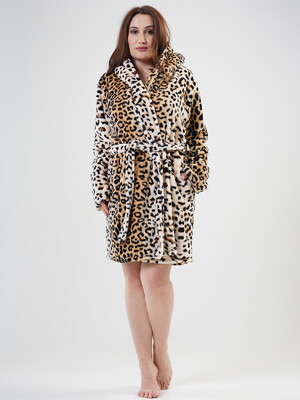 Купить Теплый женский халат с капюшоном VIENETTA 2021030172 в Украина в Lingerie.ua - Одяг для дому та відпочинку, Фото 2