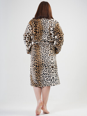 Купить Теплый халат с леопардовым принтом VIENETTA 2021070172 в Украина в Lingerie.ua - Одяг для дому та відпочинку, Фото 2